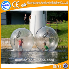 Cheap transparent floating water ball/plastic polo polymer water ball